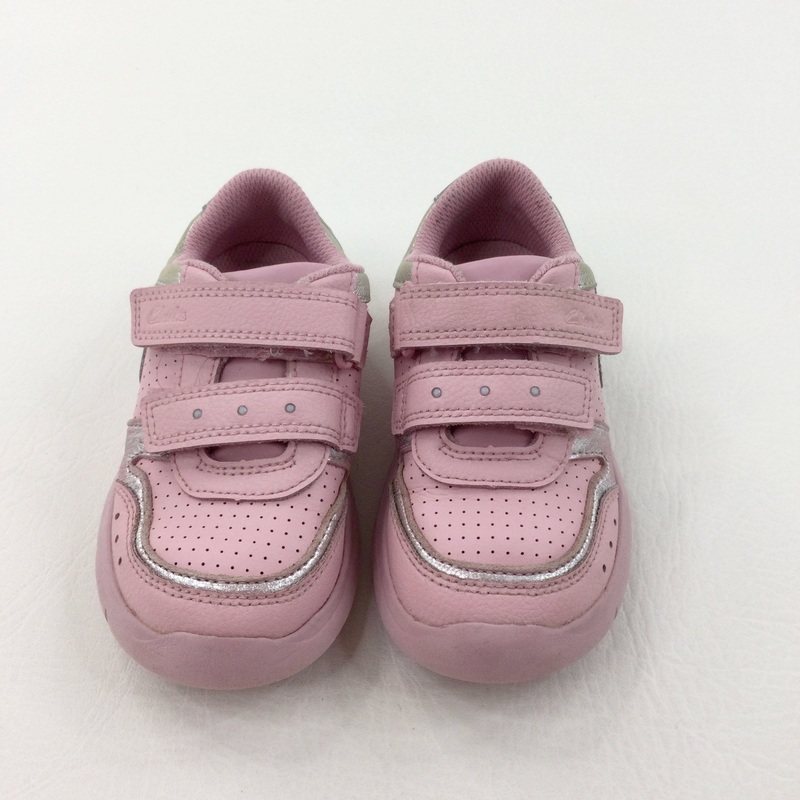 Pink Velcro Trainers - Girls - Shoe Size 8.5G