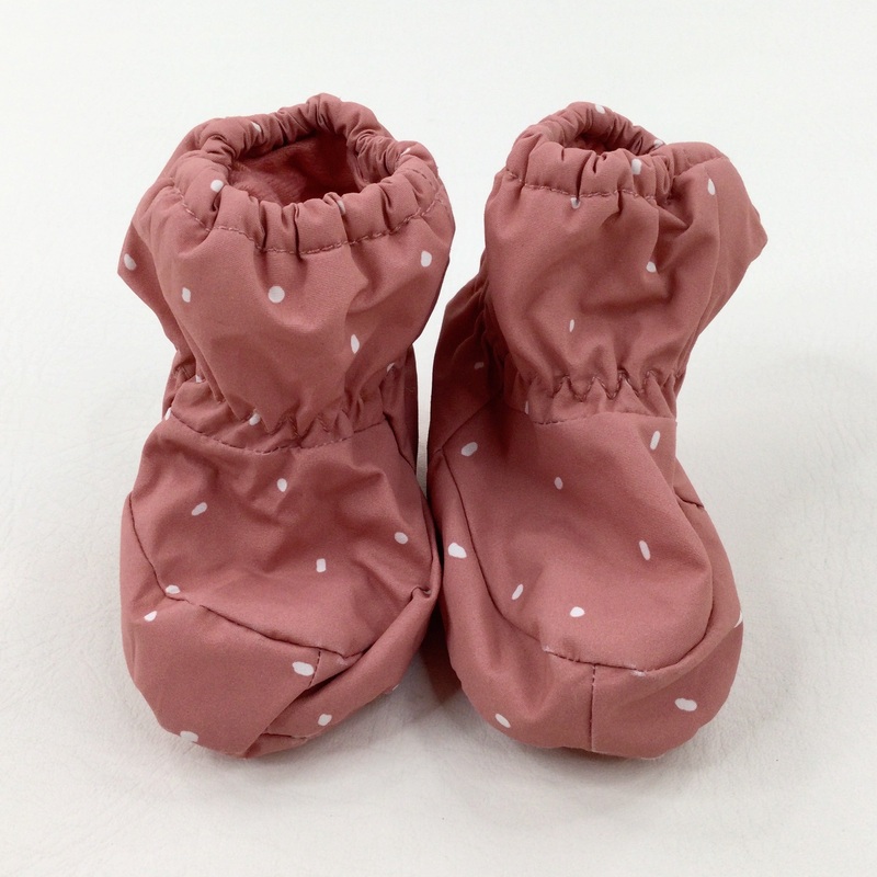 Spotty Dusky Pink Booties - Girls 12-18 Months