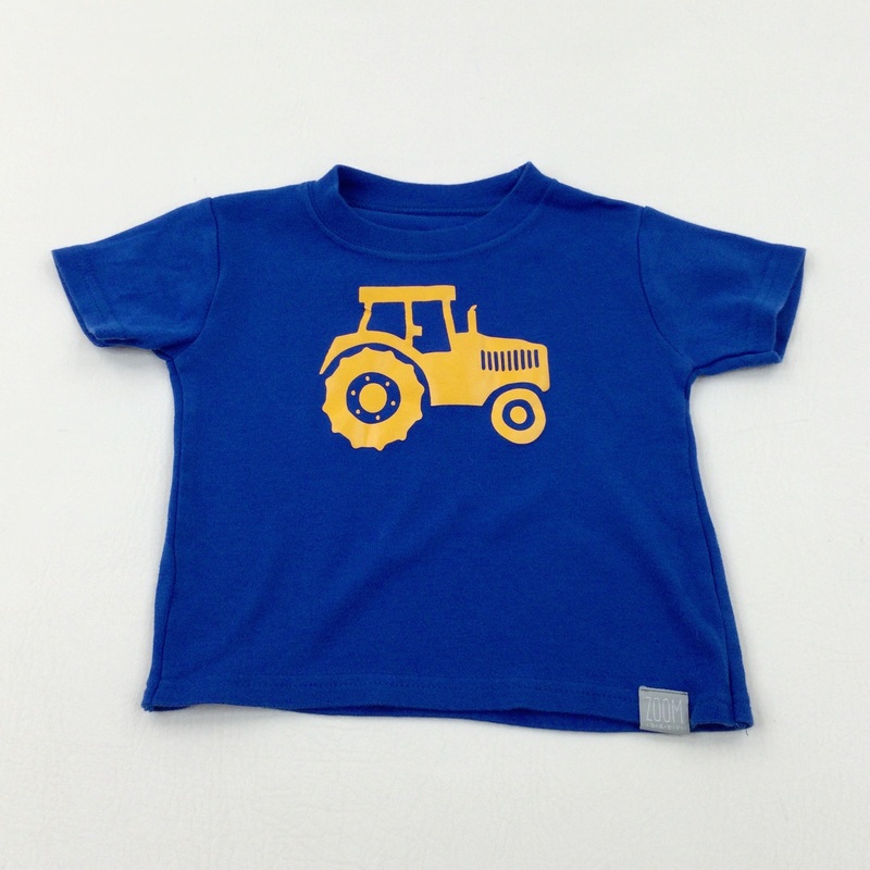 Tractor Blue T-Shirt - Boys 6-12 Months