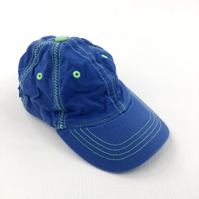 Blue & Lime Green Cap - Boys 12-24 Months