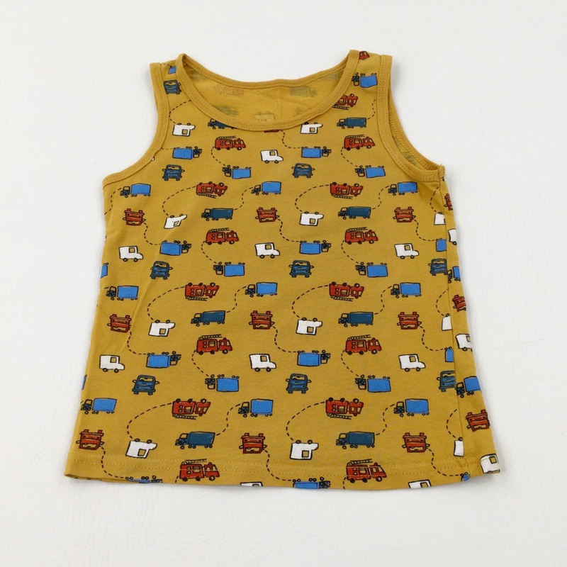Fire Engines & Lorries Mustard Yellow Vest - Boys 3-4 Years