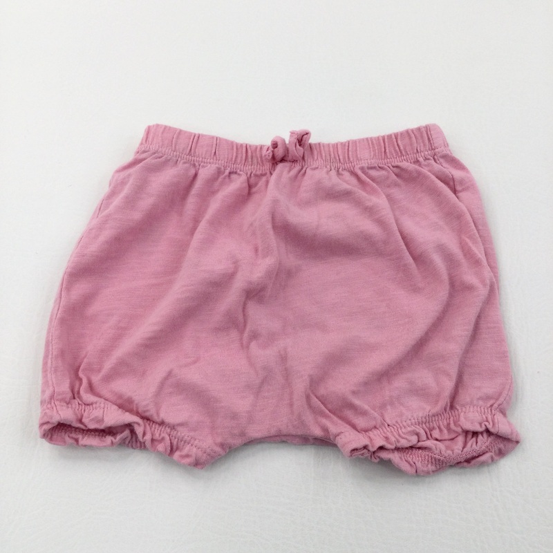 Pink Lightweight Jersey Shorts - Girls 6-9 Months