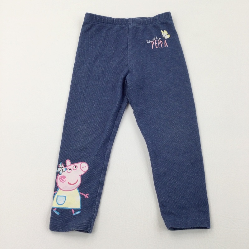 'Lovely Peppa' Peppa Pig Blue Lightweight Jeggings - 18-24 Months