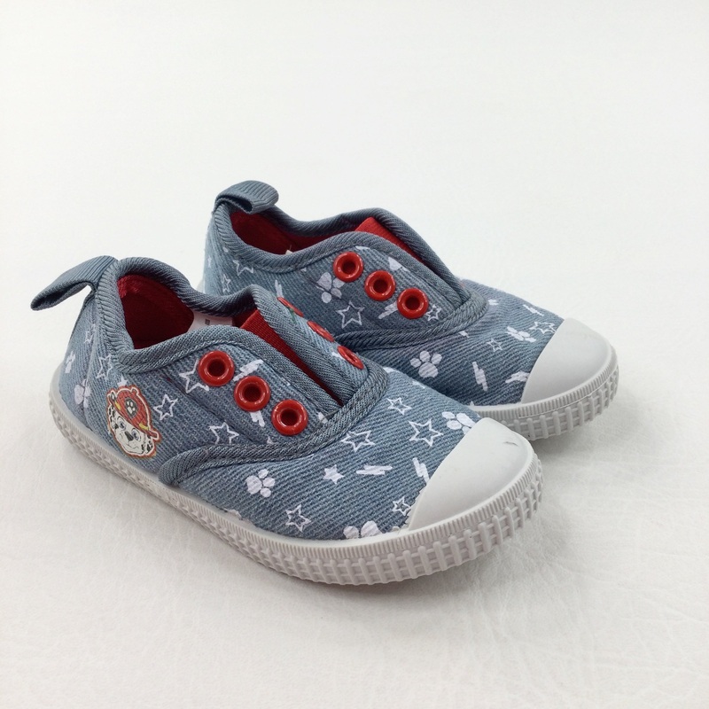 Paw Patrol Blue Slip On Canvas Shoes - Boys - Shoe Size 6