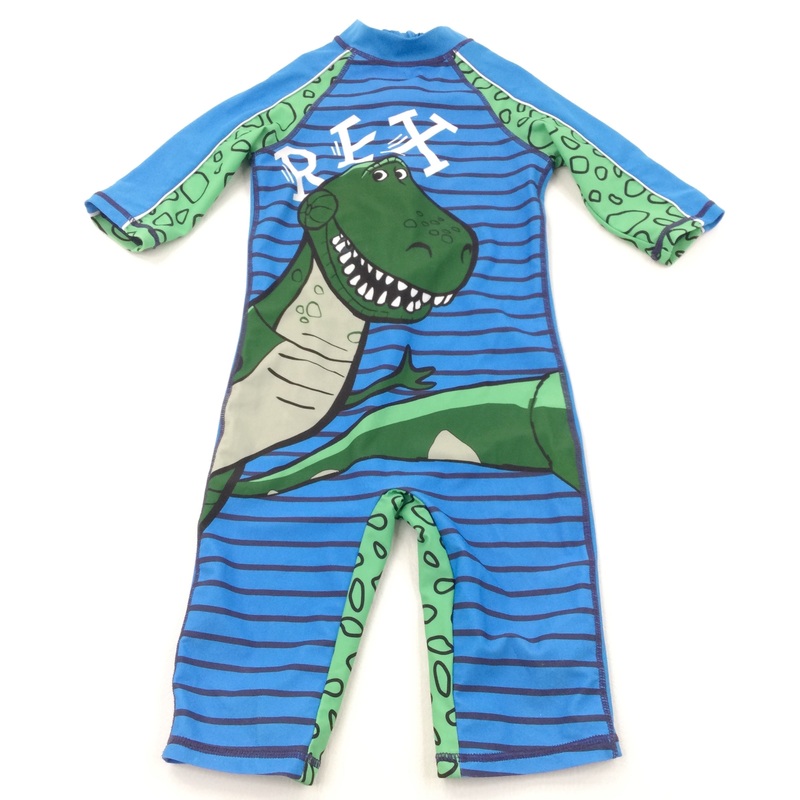 Toy Story Rex Blue & Green Sun/Beach Suit - Boys 4-5 Years