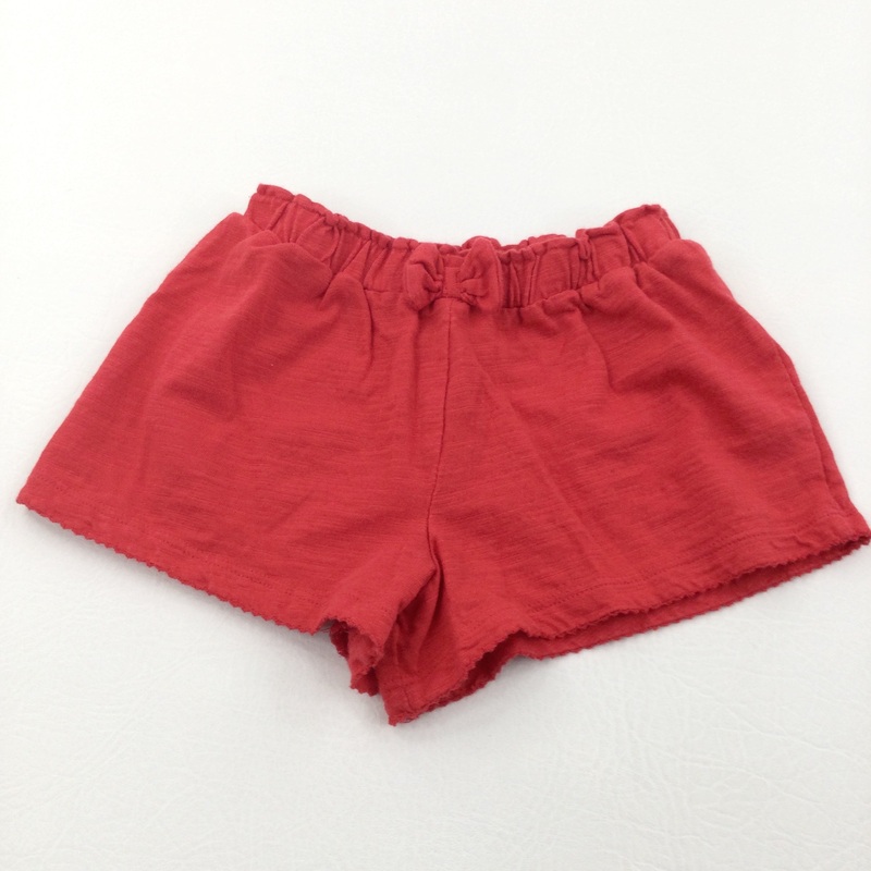 Red Lightweight Jersey Shorts - Girls 2-3 Years