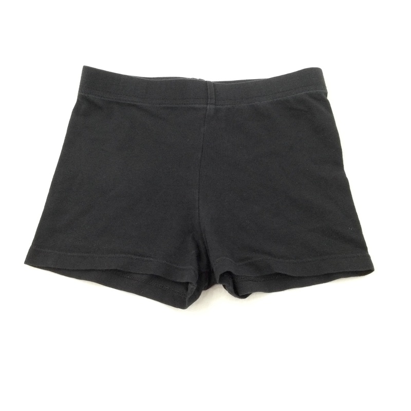 Black Lightweight Jersey Sports Shorts - Girls 5-6 Years