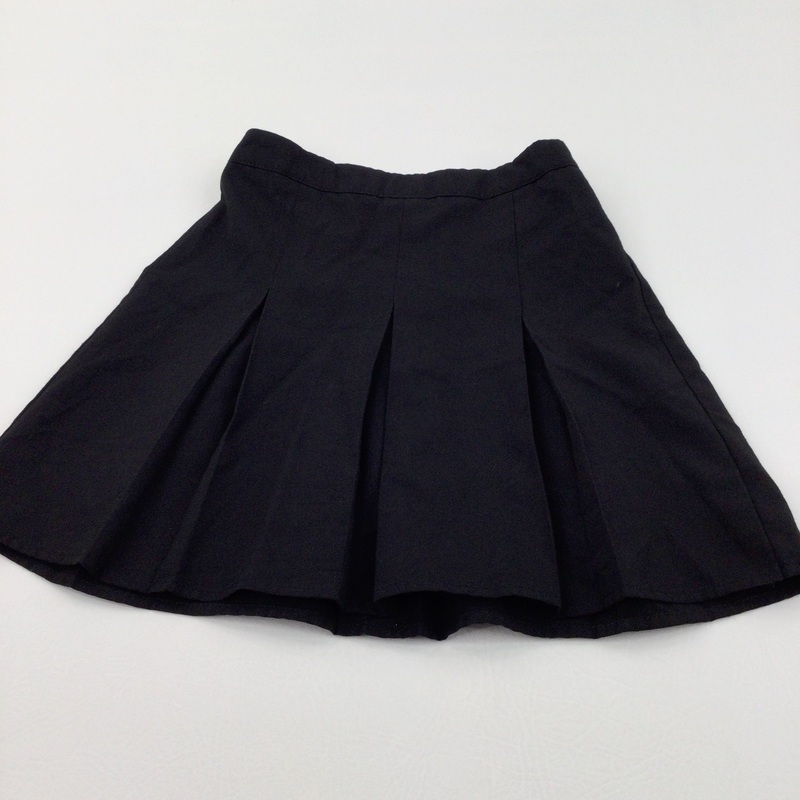 Black School Skirt with Adjustable Waistband - Girls 5-6 Years