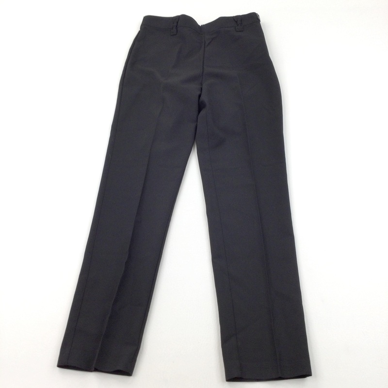 Black School Trousers with Adjustable Waistband - Girls 12 Years