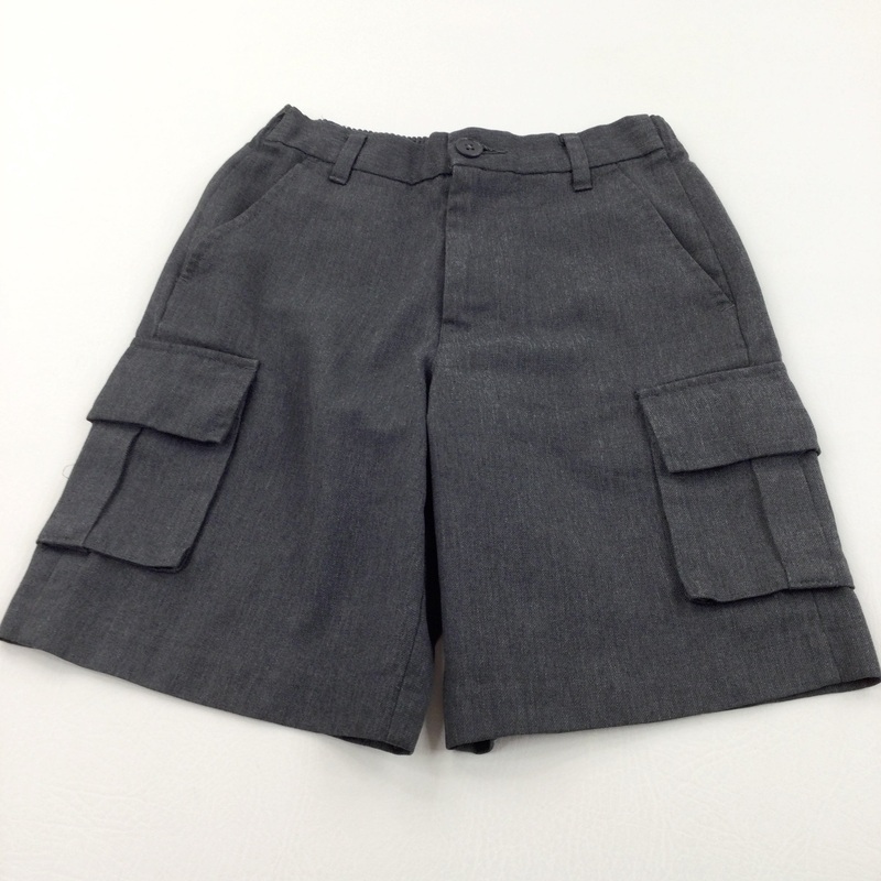 Grey School Shorts - Boys 6-7 Years