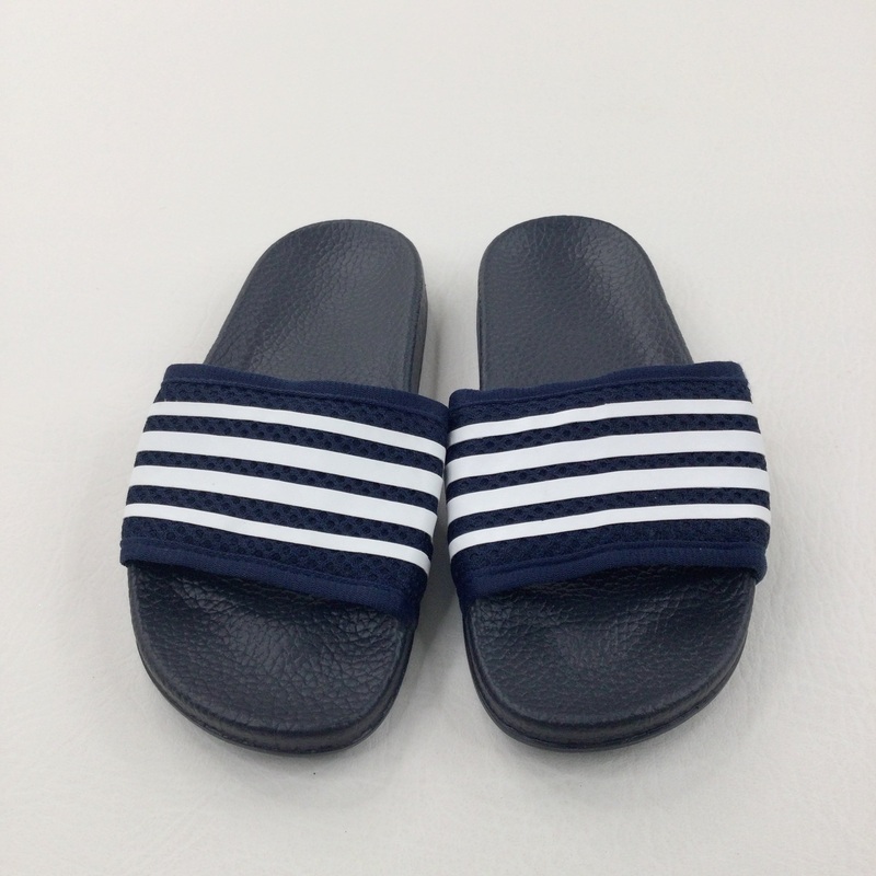 Navy & White Sliders - Boys/Girls - Shoe Size 13