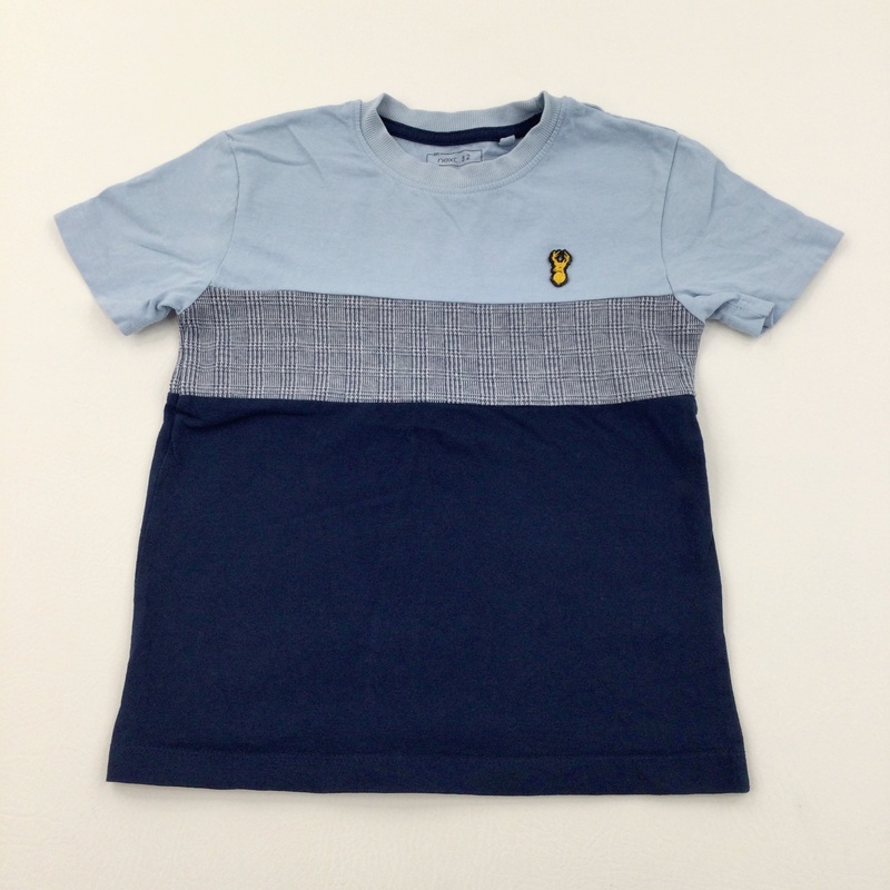 Stag Motif Blue & Navy T-Shirt - Boys 5 Years