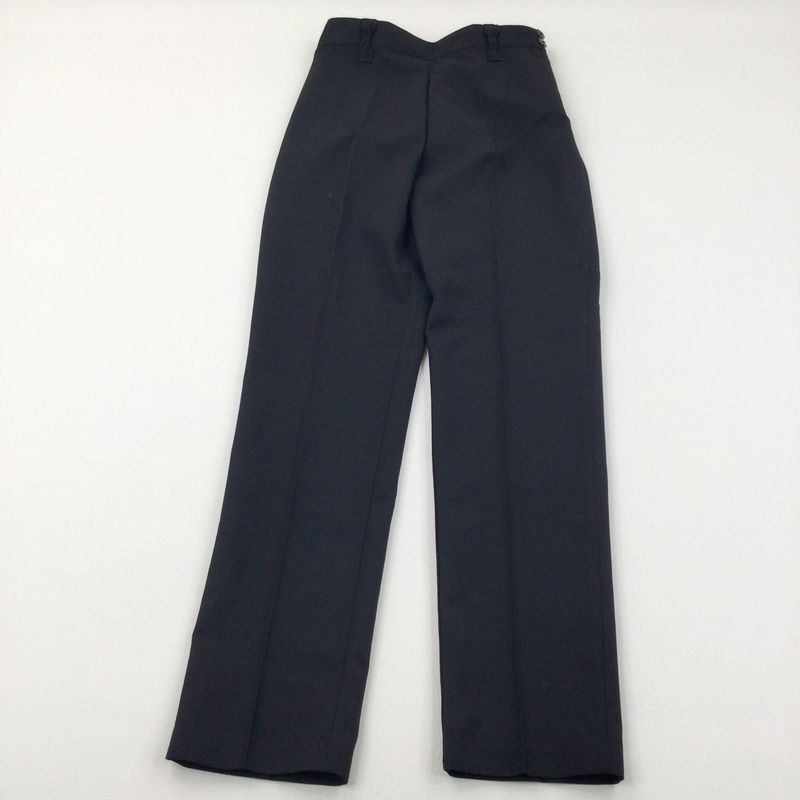 Heart Buttons Black School Trousers - Girls 12 Years