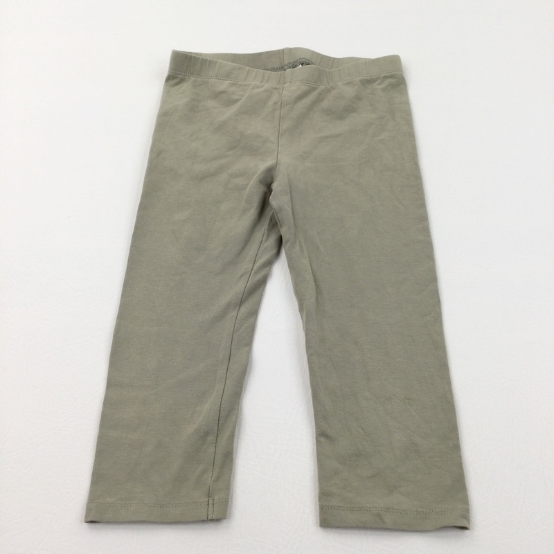 Pale Green Cropped Leggings - Girls 9-10 Years