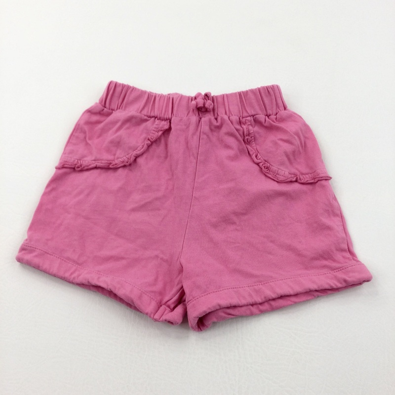 Pink Lightweight Jersey Shorts - Girls 18-24 Months