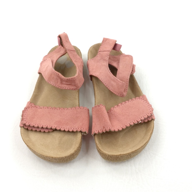 Pink Suede Effect Sandals - Girls - Shoe Size 10