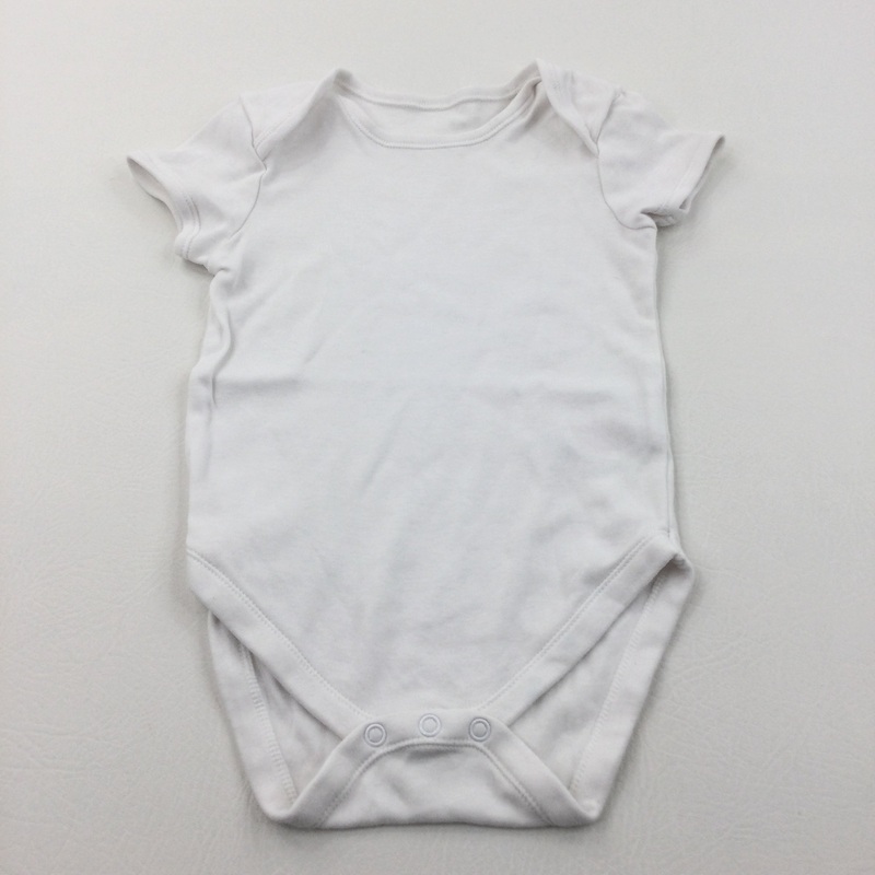White Sleeveless Bodysuit - Boys/Girls 18-24 Months