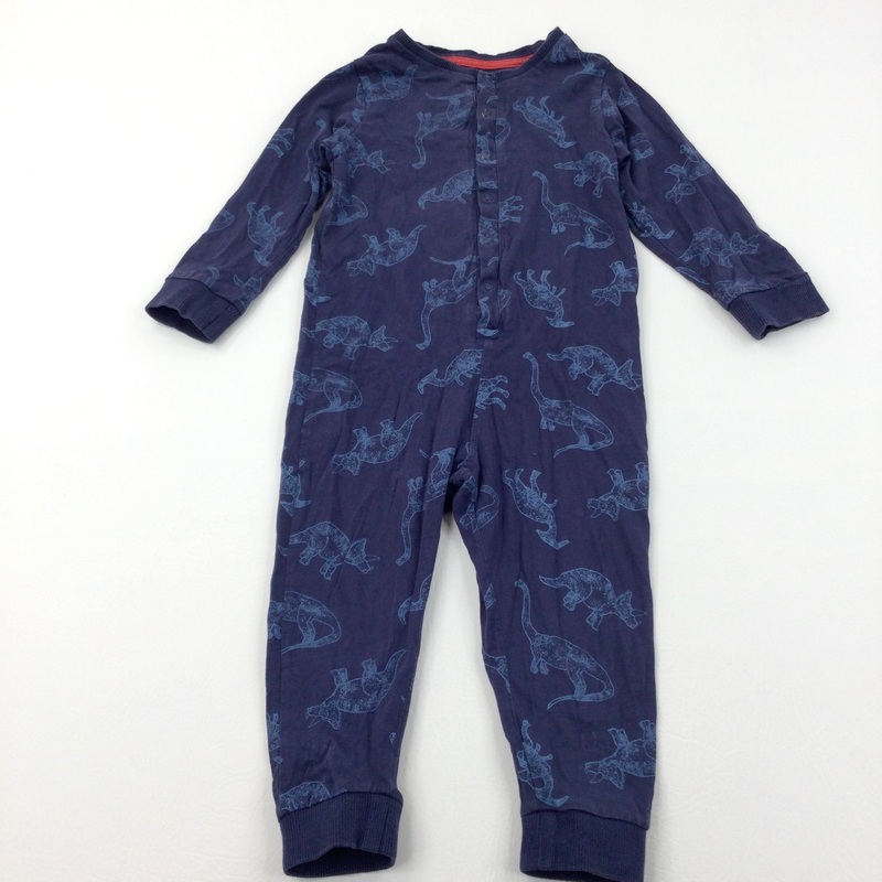 Dinosaurs Navy Romper - Boys 2-3 Years