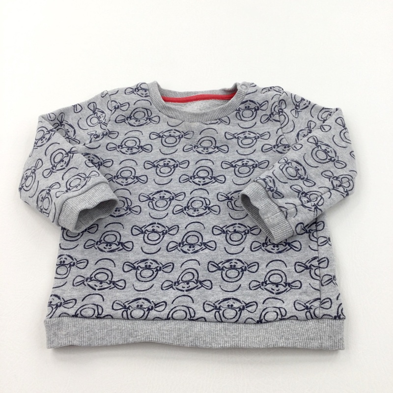 Tigger Navy & Grey Sweatshirt - Boys 12-18 Months