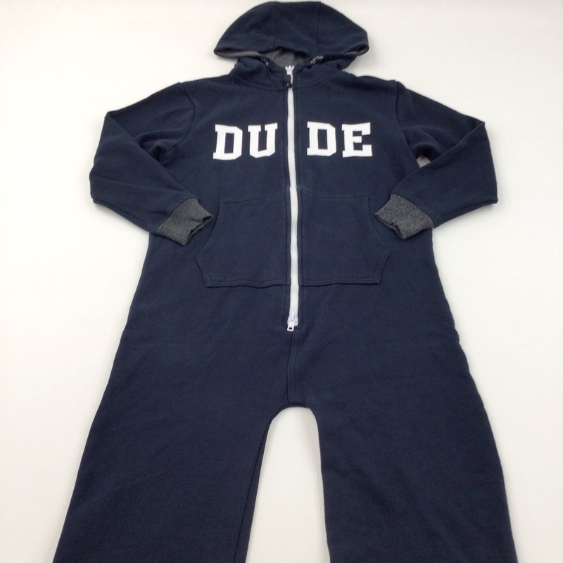 'Dude' Jersey Onesie with Hood - Boys 10-11 Years
