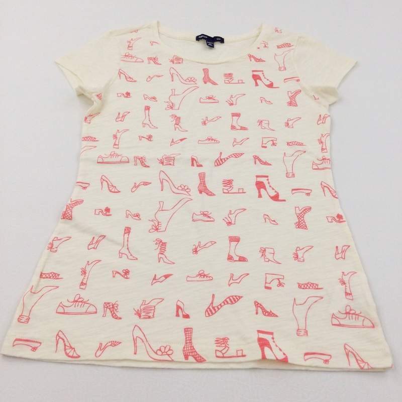 Shoes Pink & Pale Yellow T-Shirt - Girls 8-9 Years