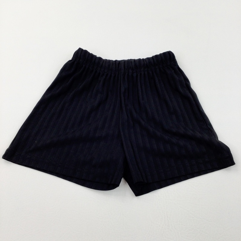 Black Football/School PE Shorts - Boys/Girls 4-5 Years