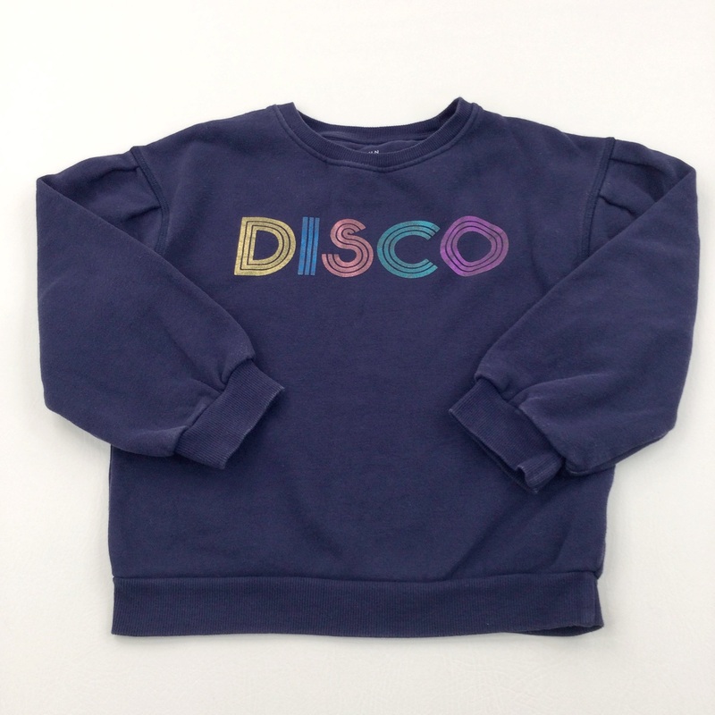 'Disco' Navy Sweatshirt - Girls 8 Years