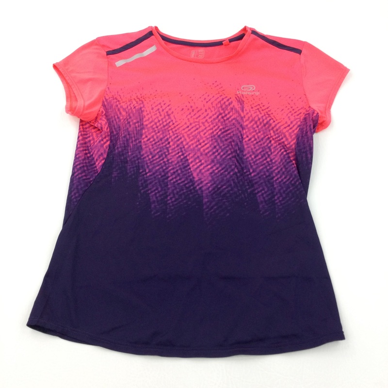 Pink & Purple Sports Style T-Shirt - Girls 11-12 Years