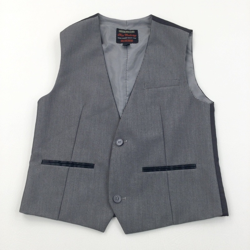 Smart Grey Waistcoat - Boys 10 Years