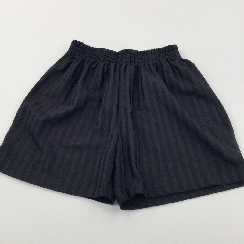 Black School PE/Football Shorts - Boys/Girls 7-8 Years