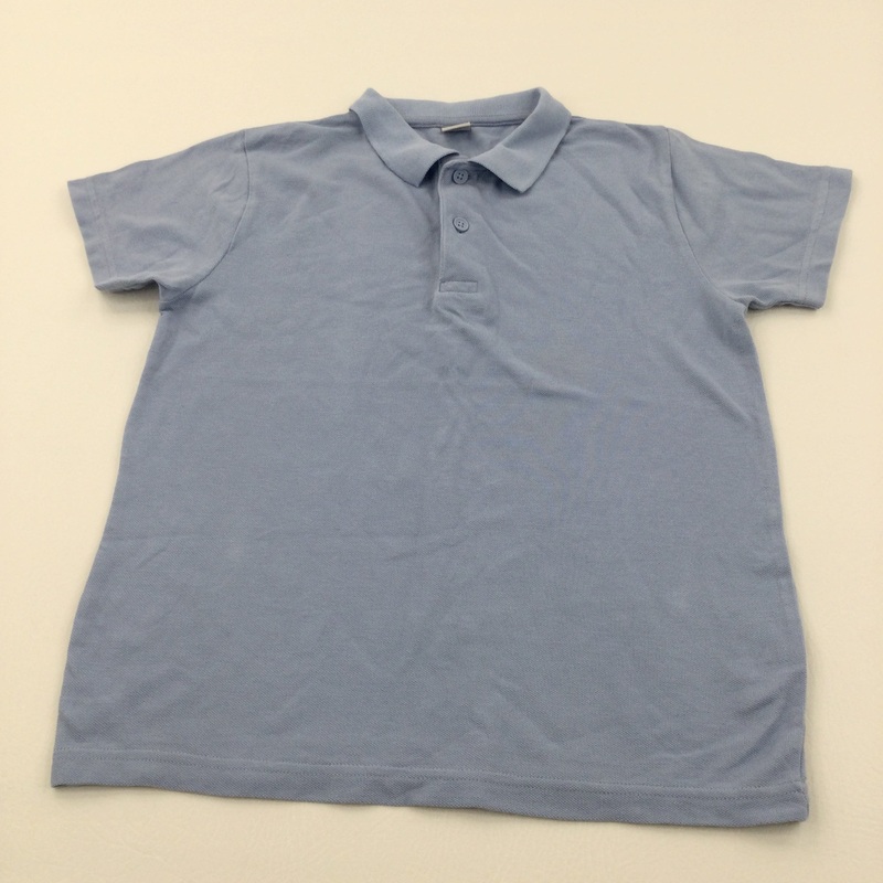 Blue School Polo Shirt - Boys 9 Years