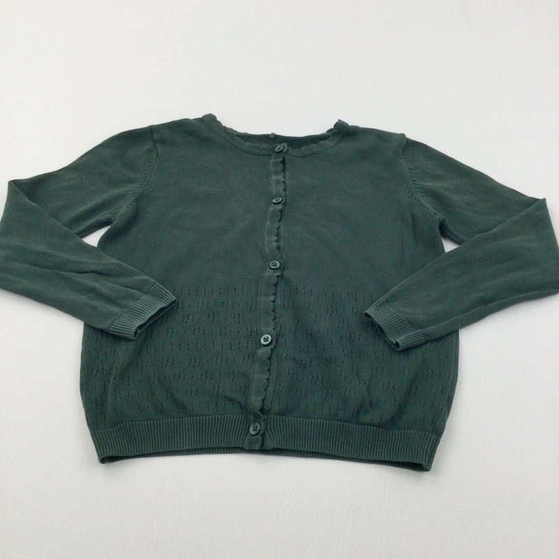 Dark Green School Cardigan - Girls 6-7 Years