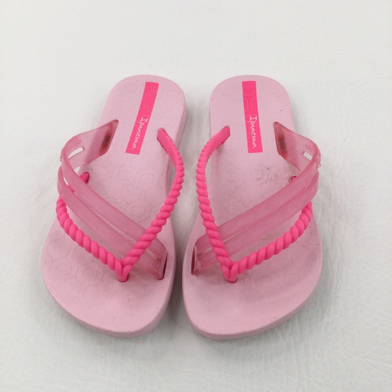 Pink Flip Flops - Girls - Shoe Size 6E