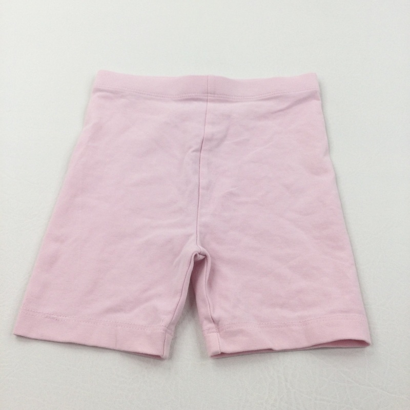 Pink Lightweight Cycling Style Jersey Shorts - Girls 2-3 Years