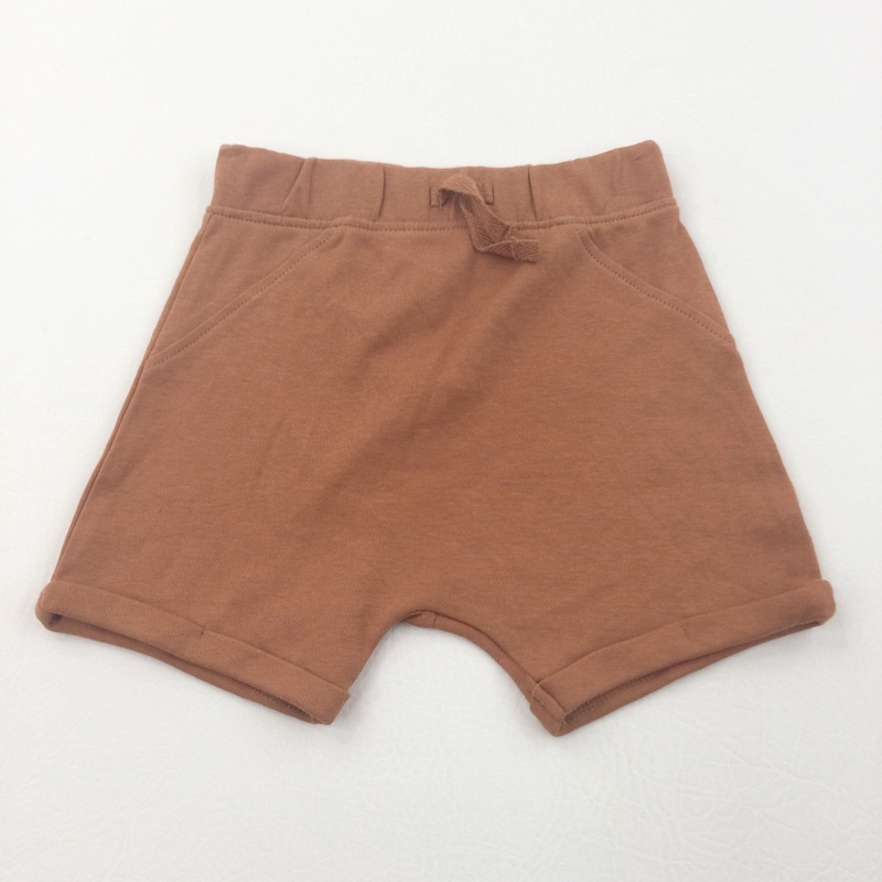 Tan Lightweight Jersey Shorts - Boys 12-18 Months