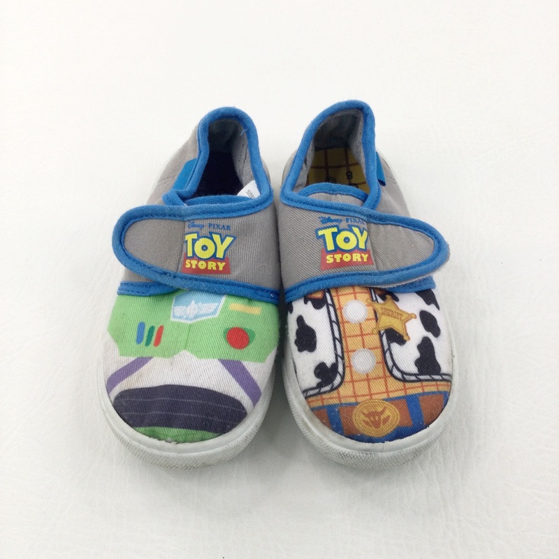 Toy Story Woody & Buzz Canvas Shoes - Boys - Shoe Size 8.5