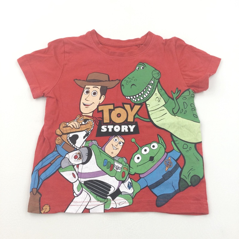 Woody, Rez, Buzz & Alien Toy Story T-Shirt - Boys 2-3 Years
