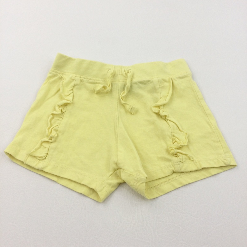 Yellow Lightweight Jersey Shorts - Girls 18-24 Months