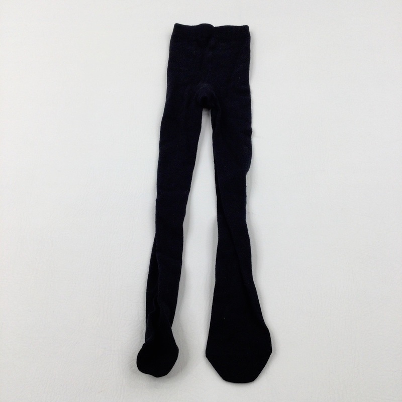 Black Knitted Tights - Girls 5-6 Years