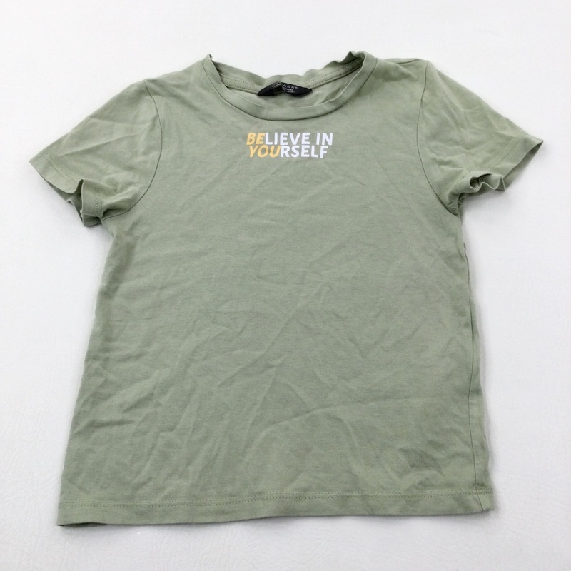 'Believe In Yourself' Green T-Shirt - Girls 8-9 Years