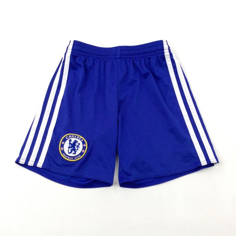 'Chelsea FC' Blue Football Shorts - Boys 7-8 Years