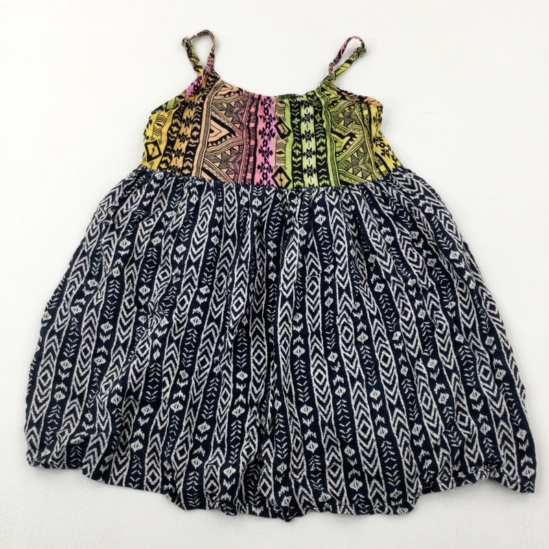 Colourful Patterned Lightweight Swing Vest Top - Girls 8-9 Years